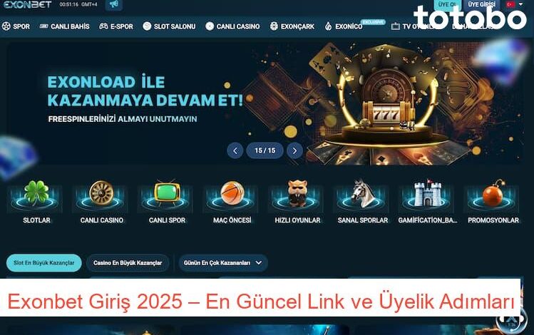 Exonbet Giriş 2025 – En Güncel Giriş Linki 1 Exonbet Giriş – En Güncel Link ve Üyelik Adımları