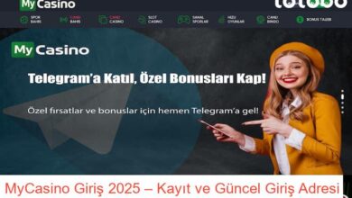 MyCasino Giriş – Kayıt ve Güncel Giriş Adresi