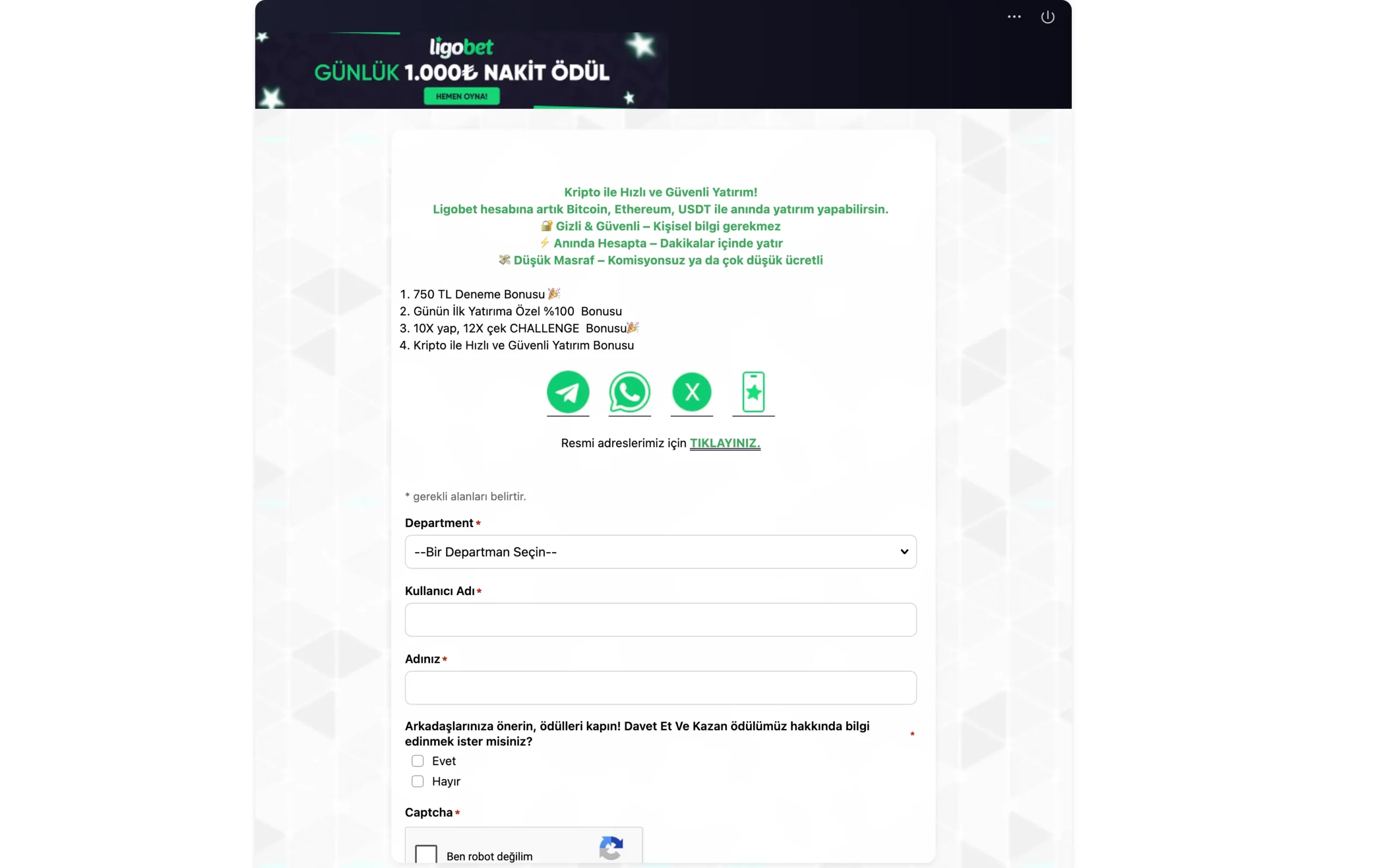 Ligobet Canlı Destek ve Müşteri Hizmetleri