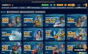 casinopop bonusları